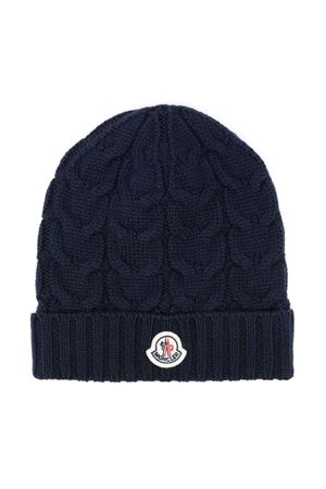 cappello in lana blu MONCLER KIDS | J29543B0002504S02778